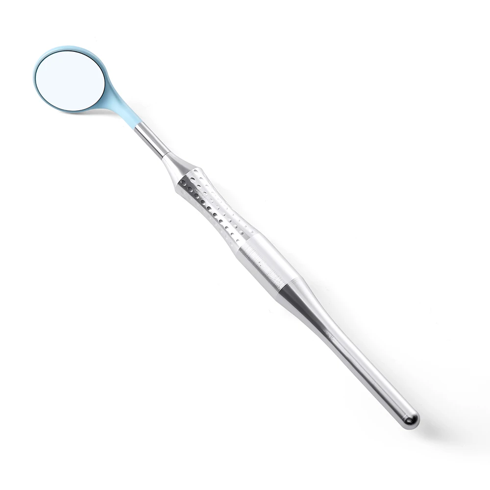 AZDENT Dental-Mundspiegel-Reflektor, ultraklar, multifunktional, abnehmbar, austauschbar, Überprüfspiegel, 12 Stück, mit Griff oral – Detail 9