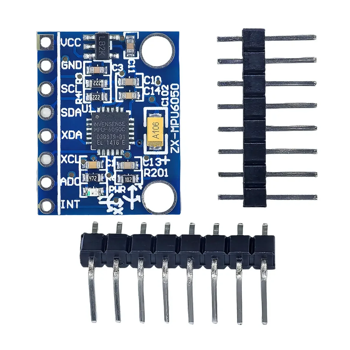 GY-521 MPU-6050 MPU6050 3 Axis Analog Gyroscope Sensors +3 Axis Accelerometer Module IIC I2C for Arduino Quadcopter Drone DC3-5V