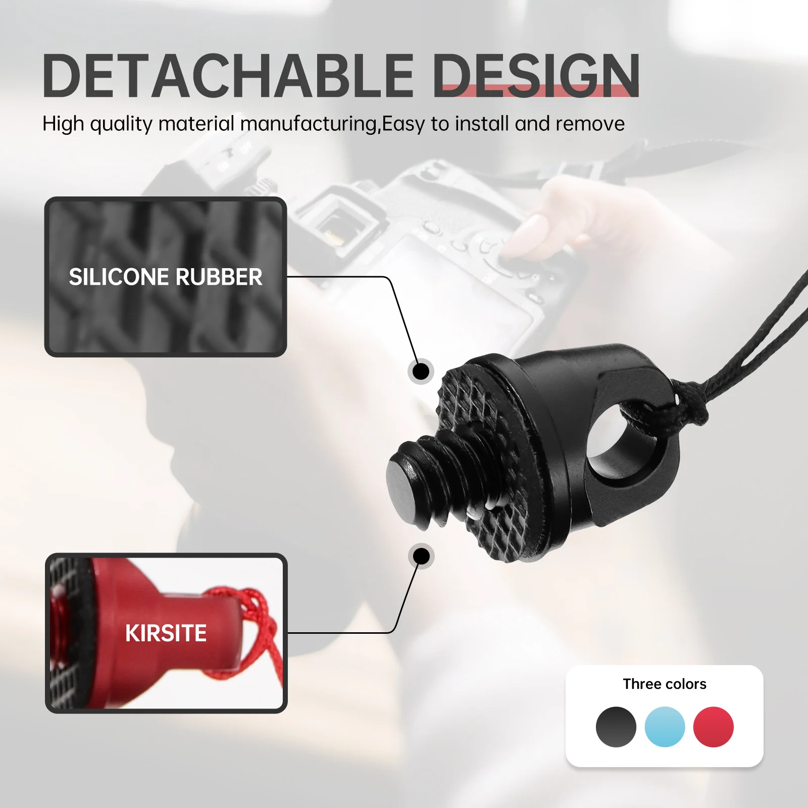 

3Pcs Sports Camera Nylon Lanyards Removable Hanging Neck Wrist Strap for Selfie Stick Accessories Camera Lanyard