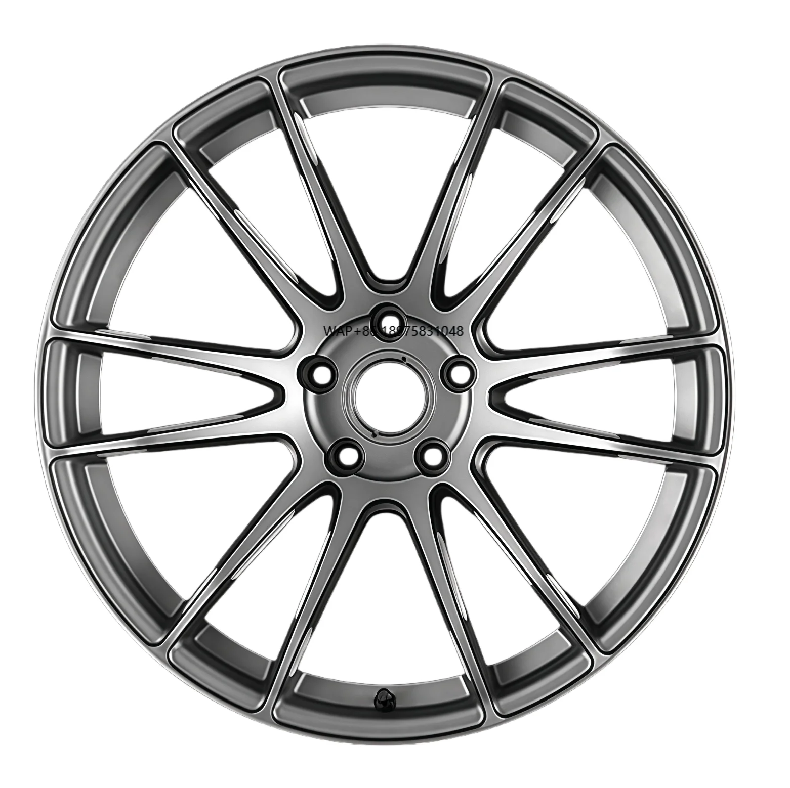 

16-22 Inch Custom Color Forged Aluminum Alloy Car Rims Black Spoke Design 5x112 5x114