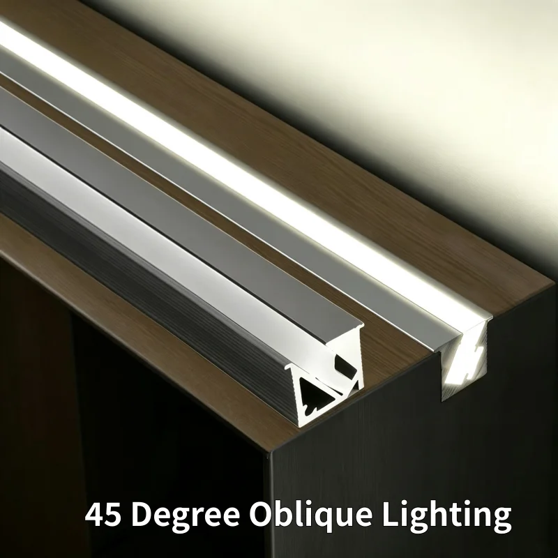 10PCS 1M Ultra-thin Recessed LED Cabinet Light Aluminum Profile Hidden Channel Silicone Cover Closet Shelf Linear Decor Bar Lamp