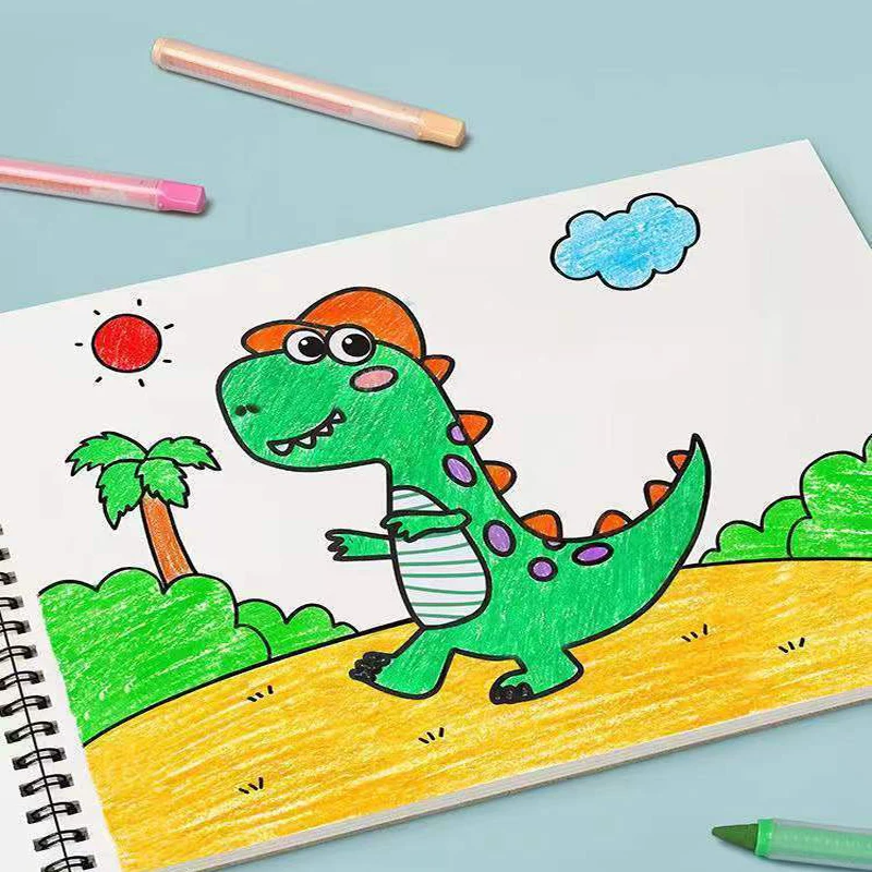 A4 Thick Paper Children\'s Drawing Notebook Kindergarten Graffiti Painting Sketch Book Painting Art Supplies School Supplies