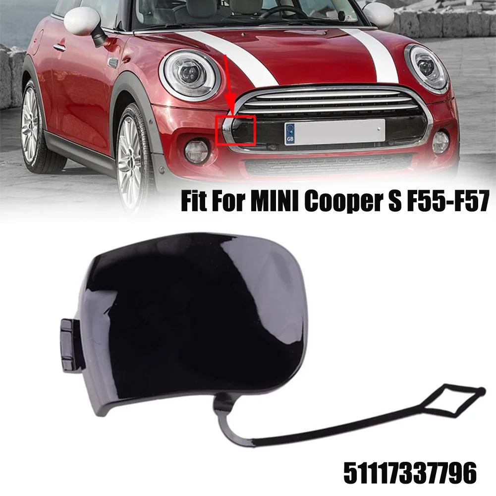 1x Bumper Tow Hook Eye Cap Cover Front Lower Side Towing Eye Flap 51117337796 For MINI-Cooper S F55,F56,F57 Car Accessories