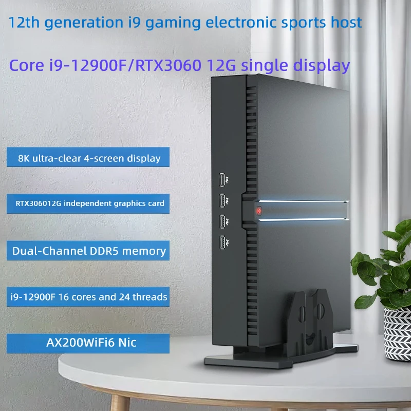 

New Msecore MV300 Intel Core 13th Gen I9-12900F RTX3060 12G Graphic Card Mini PC Gamer Desktop Computer Windows 11 WiFi6E BT5.3