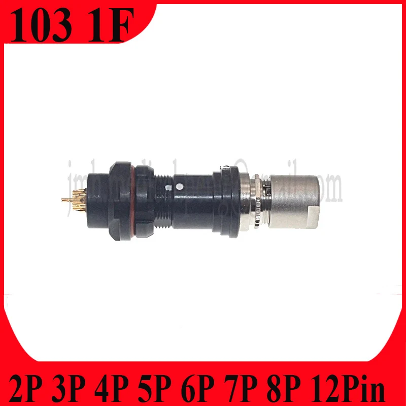 

Compatible Fischer 103 M14 1F 2 3 4 5 7 8Pin Short Push-pull Self-locking Round Plug Socket Half-moon Positioning Pin Connector