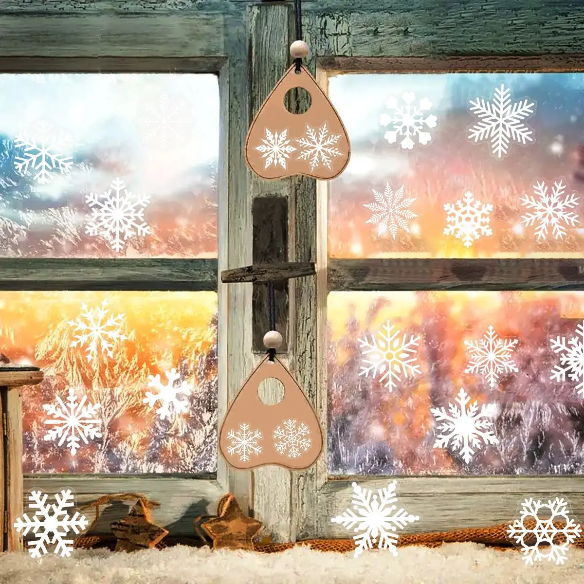 50 قطع الإبداع الشتاء الثلج ملصقات شفافة الكتابة على الجدران الديكور دفتر حقيبة الغيتار الثلاجة الهاتف الشارات #5