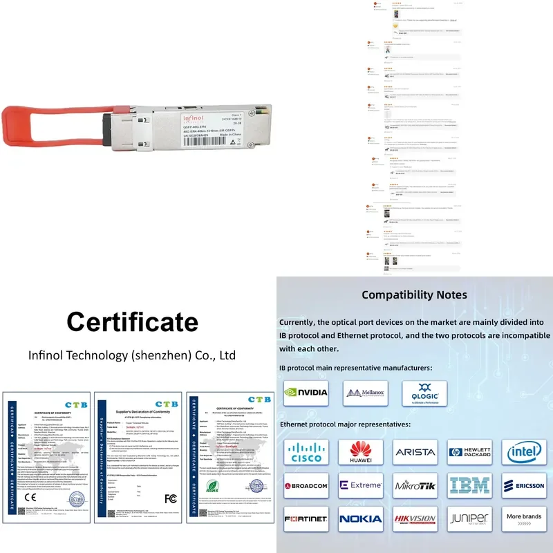 100Gbps QSFP28 ER4 1310nm 40km Optical Transceiver 100Gbp/s Module Duplex LC QSFP Compatible Arista Juniper