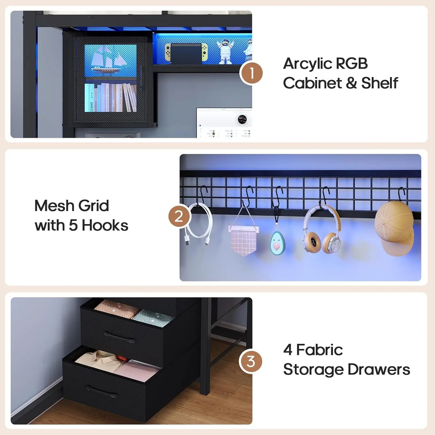 Full Size Gaming Loft Bed 6