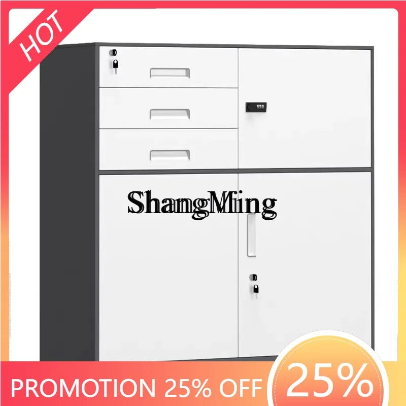

CL special iron file security cabinet household floor with drawers with locks steel storage cabinet