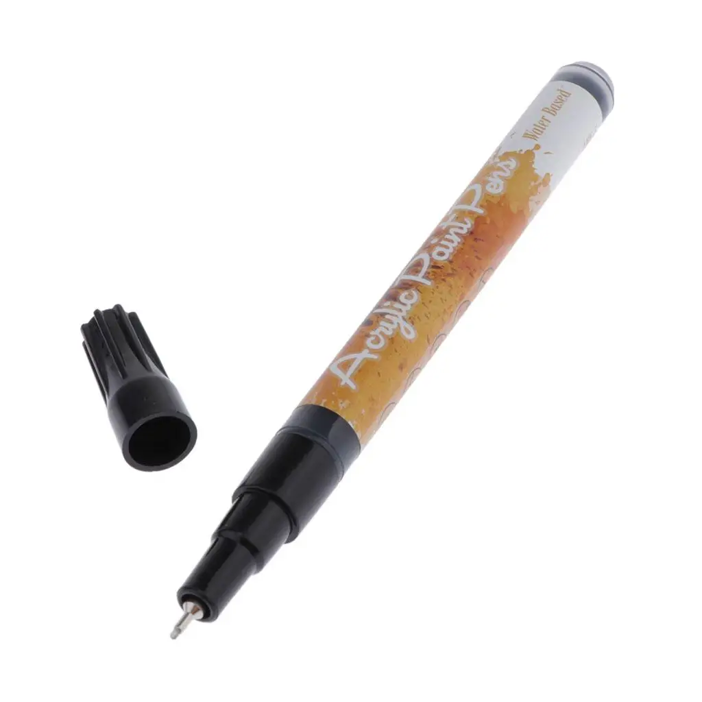 Fabric Markers Single Tip Black Pigment Fine Permanent Graffiti Coloring Fabric