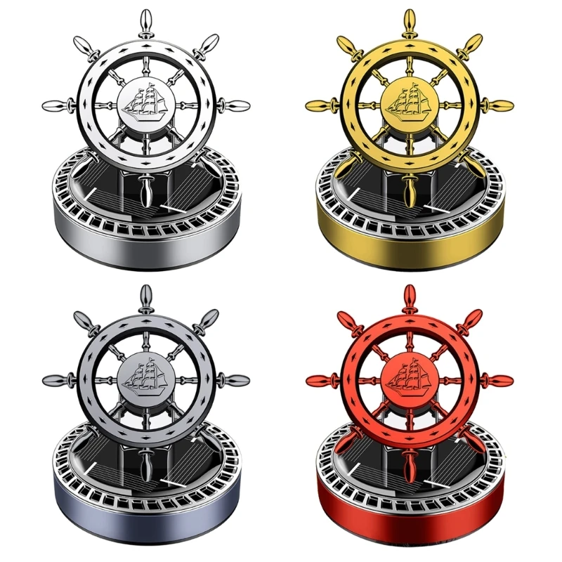 Solar Car Fragrances Spinner Solar Energy Car Air Freshener Rotating Ornament Bring Delight to Your Car Journey Gift