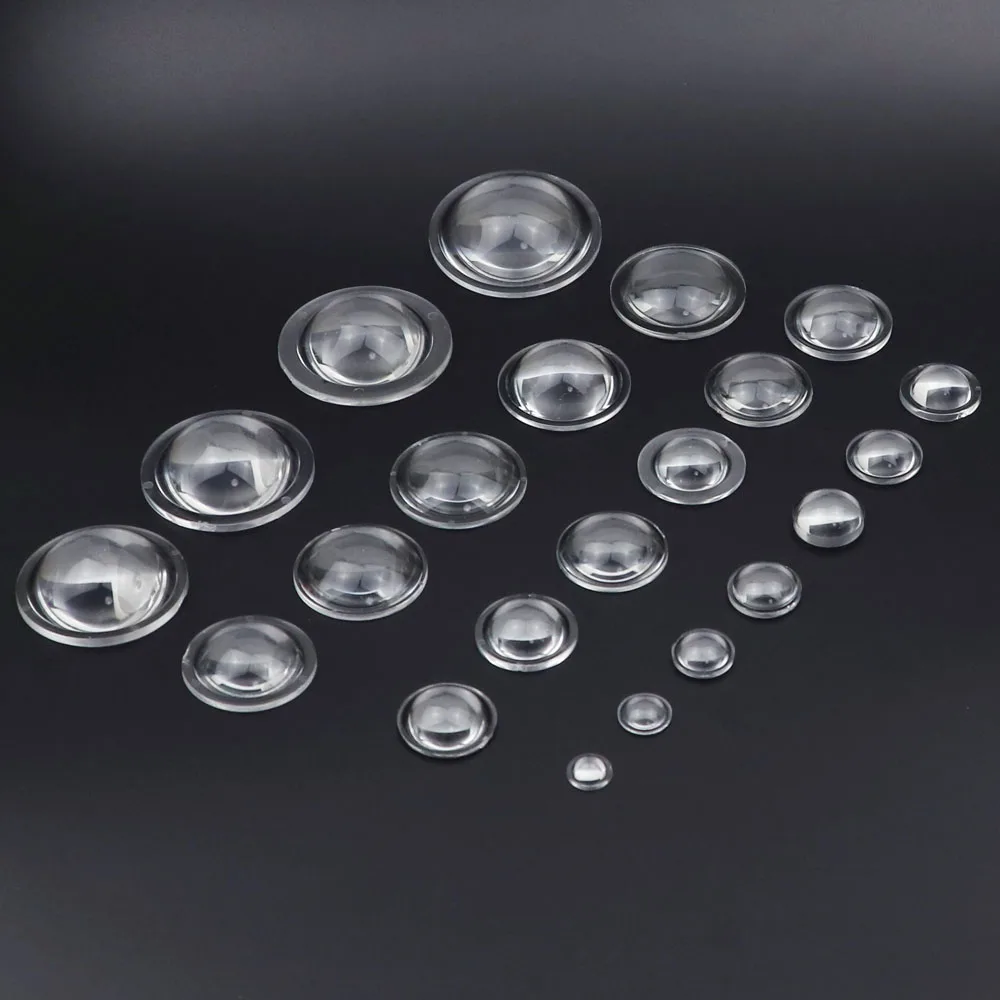 عدسة أكريليك بلانو-ex LED ، إكسسوارات شعلة تركيز ، زجاج مكبِّرة ، عدسة محدبة ، 10 ، 20 ، 30 ، 50 ، 40