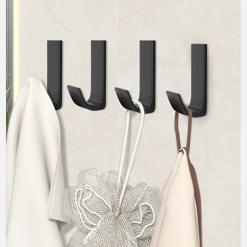 Schwarze selbstklebende Wandhaken zum Aufhängen von Schlüsseln, Kleiderbügel, Tür, 3 m, Kleiderhaken, Garderobe, Handtuchhalter, Badezimmer-Zubehör