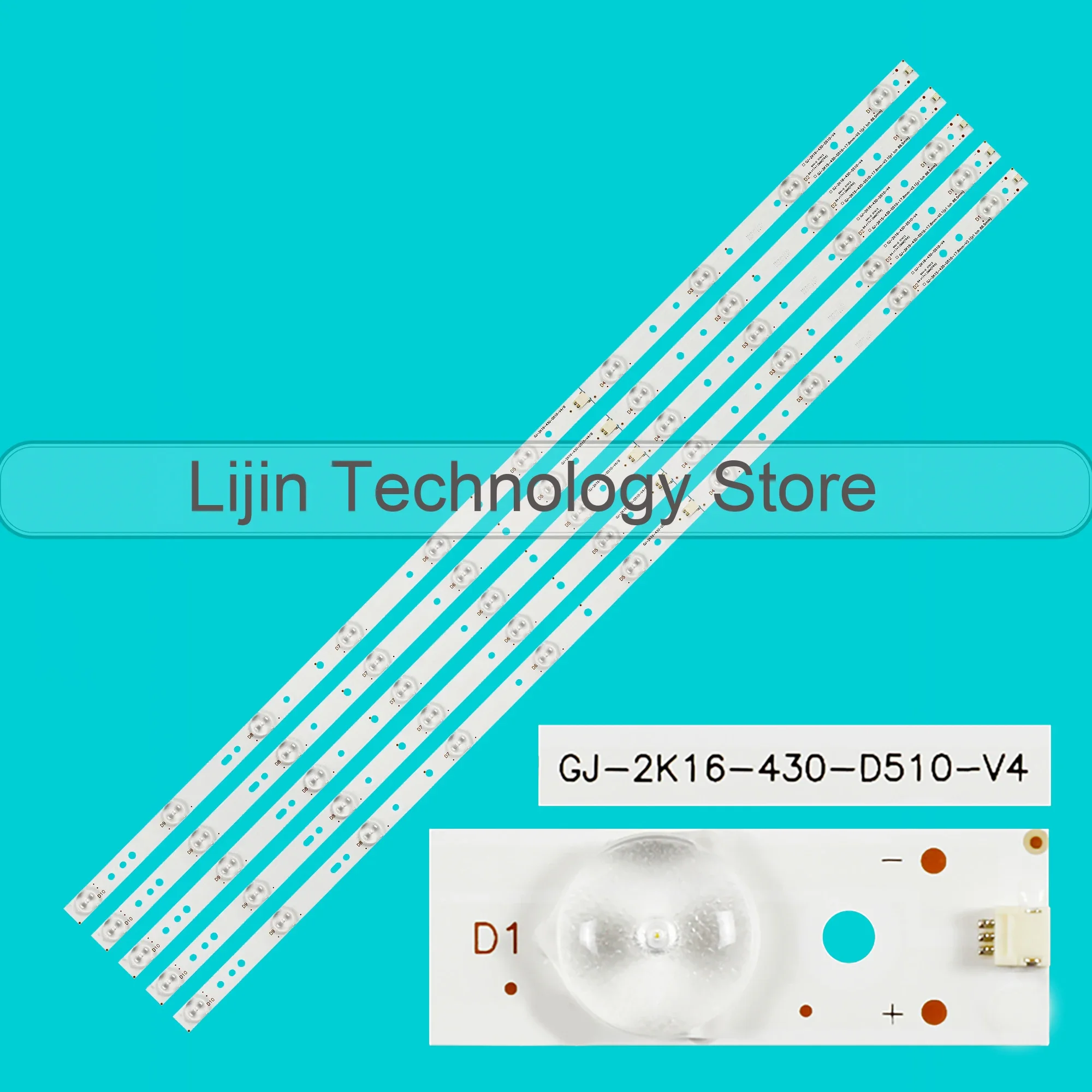 

LED Backlight Strip For 43PFS5532/12 LB43003 V0_02 TH-43LFE8E BDM4350 BDL4330QL 43PFG5000/78 43PFG5100/78 LBM430P1001-AJ-2S