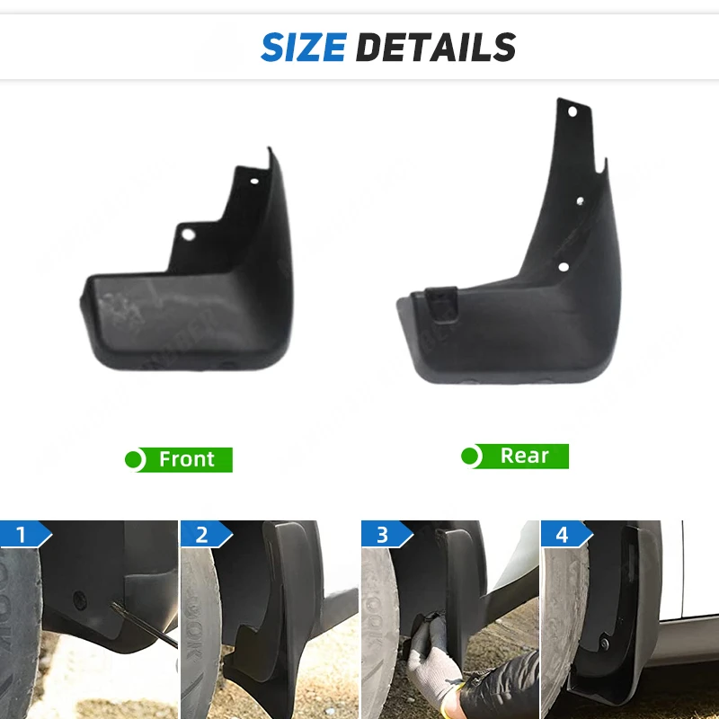 For Renault Koleos 2017 - 2023 2018 2019 2020 2021 2022 Car Mudflaps Mud Flaps Splash Guards Mudguards Flap Fender Accessories