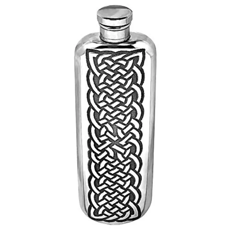 

3oz Celtic Design Slimline Top Pocket Liquor Hip Flask [CEL175]
