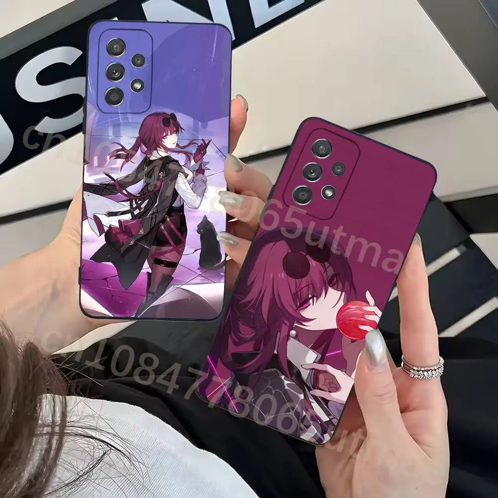 Honkai Star Rail K-Kafka Phone Case For Samsung Galaxy A13,21s,22,31,32,52,53,71,80,A91 Soft Black Cover