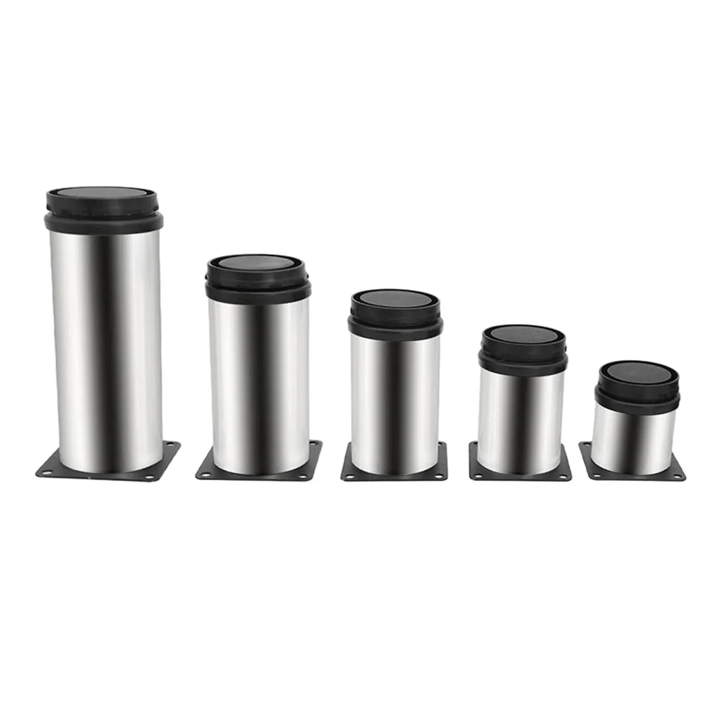 6cm-15cm Stainless Steel Sofa Legs Adjustable Furniture Support Legs For Various Furniture Cabinet Table Sofa Bed Feet Accessory