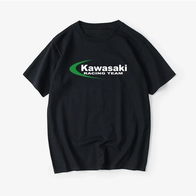 

Heavy Locomotive Lovers Kawasaki Motorcycle T-Shirt Short Sleeve Oversize Clothes Men's Women's Crew Neck Popular Short Sleeve