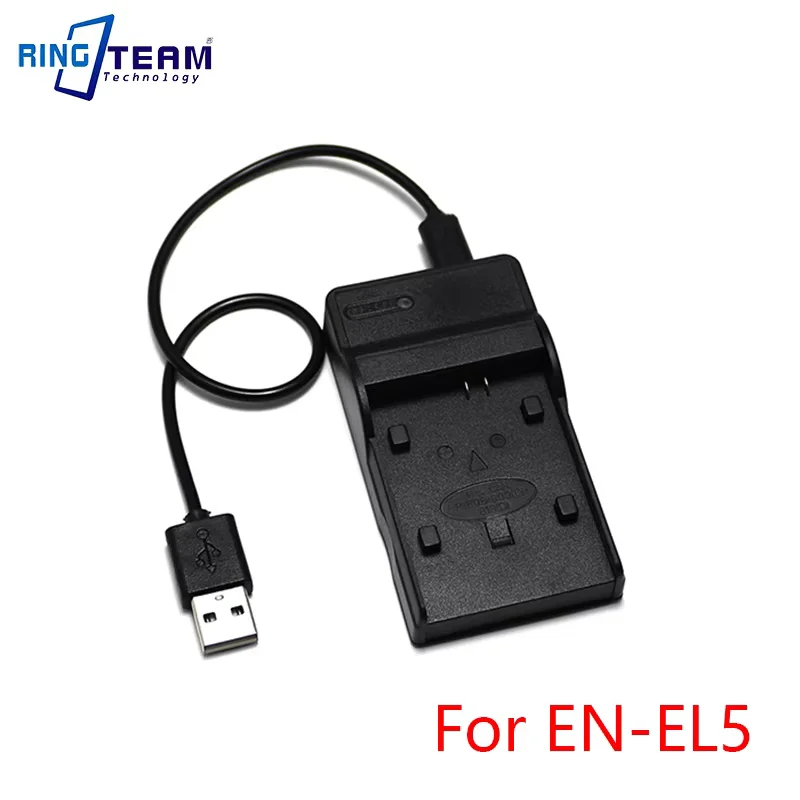 EN-EL5 Battery USB Charger MH-61 for Nikon Coolpix 3700 4200 5200 5900 7900 P3 P4 P5000 P5100 P6000 P80 P90 P100 P500 S10 Camera