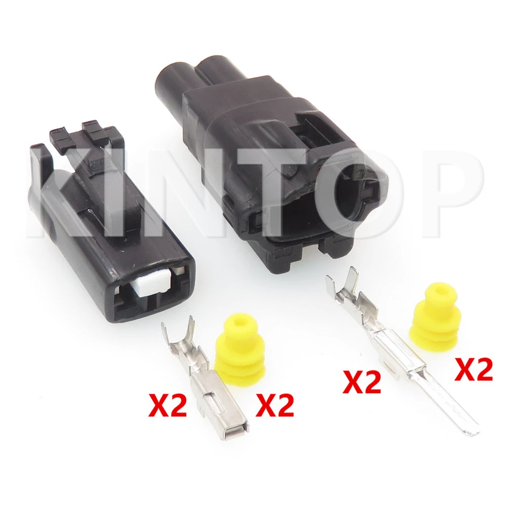 1 Set 2 Pins 7282-7029-40 Auto Waterproof Socket With AC Assembly MG651092-5 Car ABS Sensor Plug For KIA Hyundai 7283-7029-40