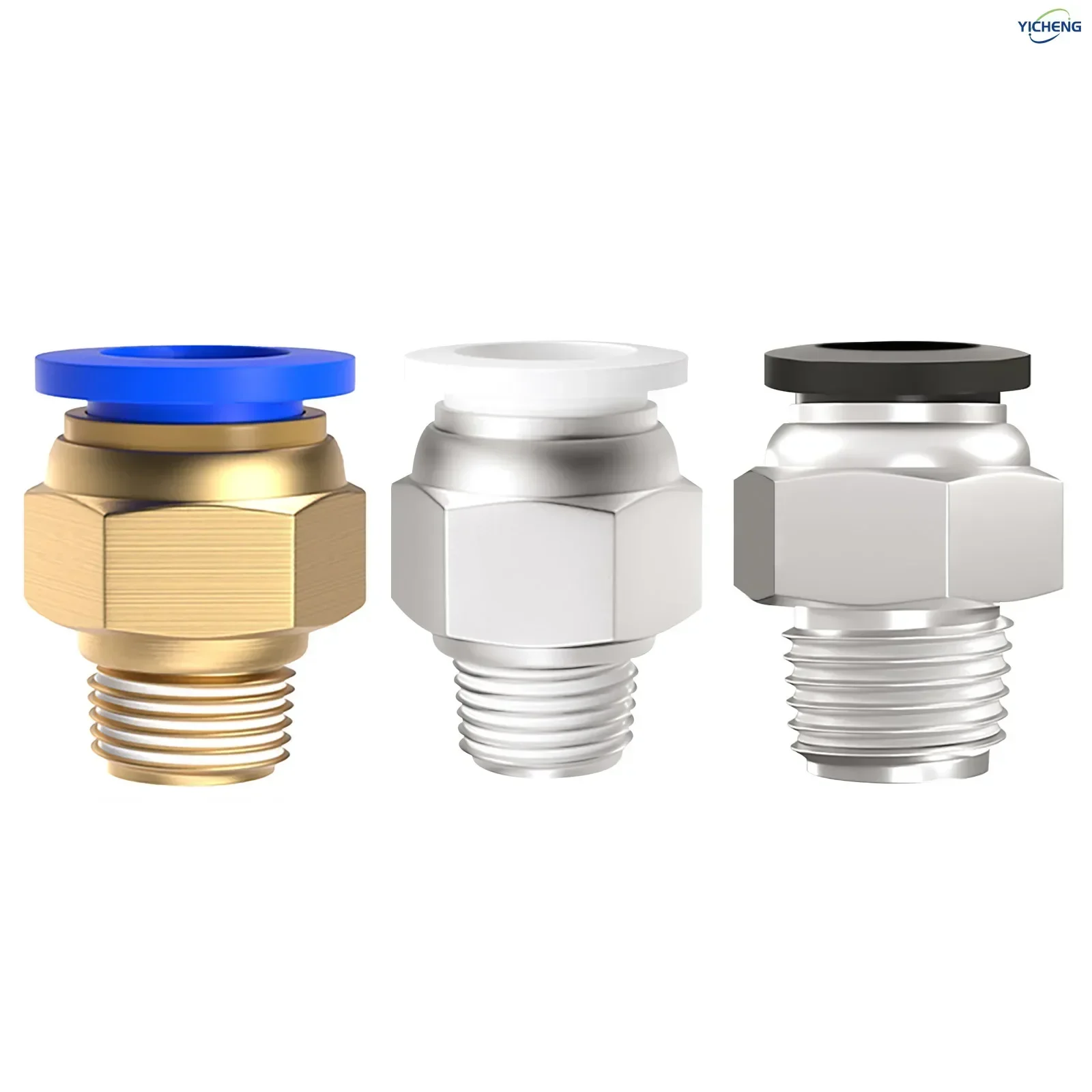 Pipe Fittings Male Straight 16mm Tube OD Thread specification1/4