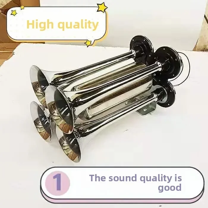 

Durable Car Truck Air Horn Modified Rocket Launcher Sustained Air Horn Super Loud Whistle 12V24v Universal