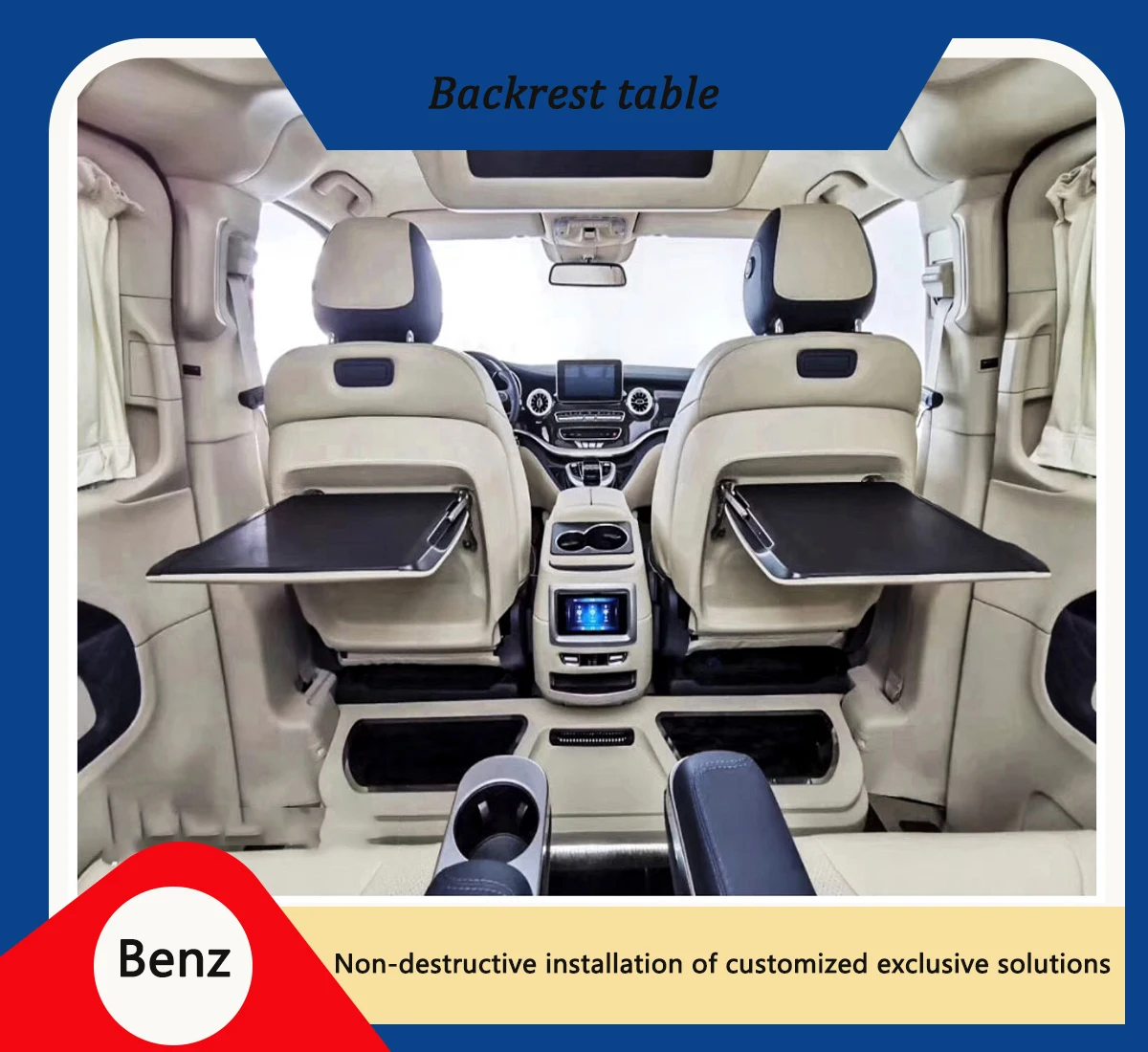 v250 modified interior,comfortable seats v klass electric retractable van curtains