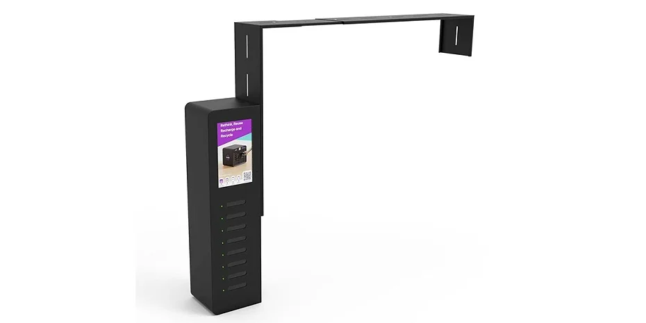 Besiter Outdoor Public Shared PD Charge Station with 8 Slots Portable Battery Rental for Camera & Mobile Phones Vending Machine