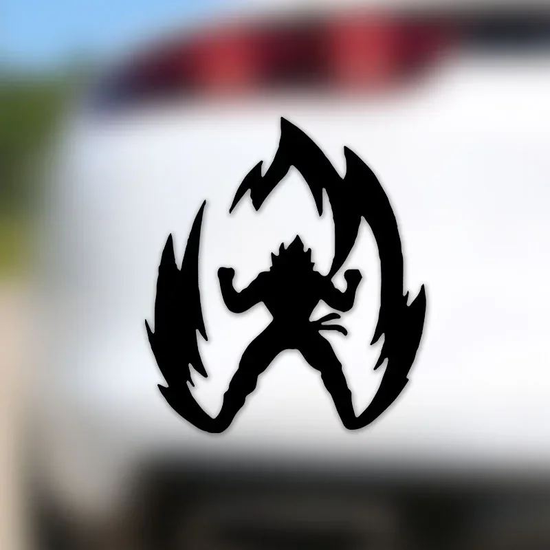 

1PC Cool Silhouette Fighter with Flames Sticker, Ideal Decal for Cars, Motorcycles, Laptops, Skateboards, Water Bottles