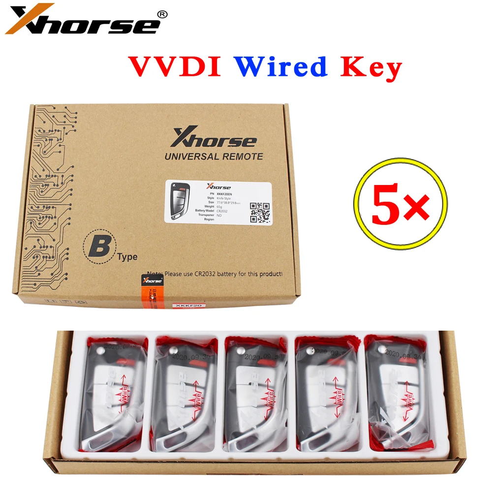 Xhorse VVDI mando a distancia con cable, XKDS00EN, XKFO01EN, XKMQB1EN, XKKF02EN, XKTO10EN, XKA600EN, XNMA00EN, XKTO04EN, XKHY05EN, XKTO00EN