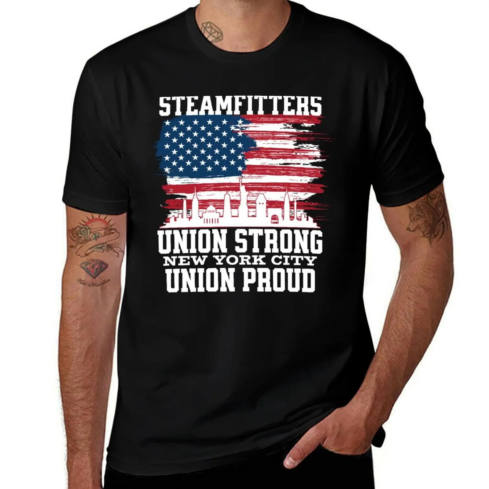 Steamfitters Union Strong Union Proud Steamfitters Pipefitters T-Shirt Breathable Travel T-Shirt