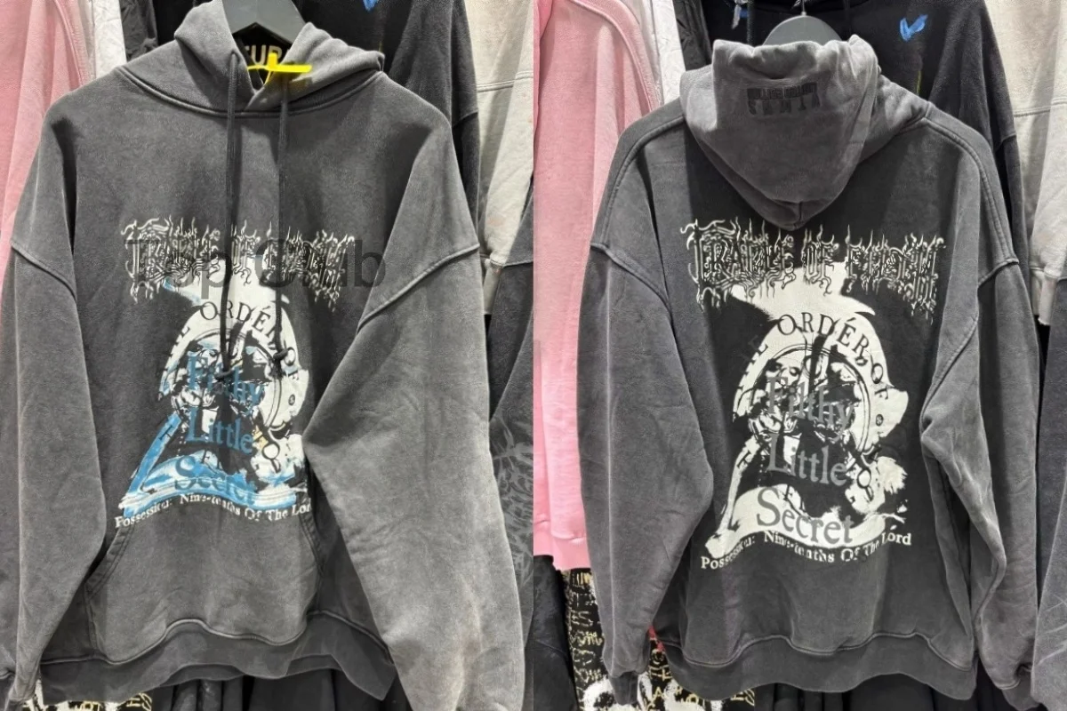 

2025FW VT Filthy Secret с принтом для женщин и мужчин толстовка с капюшоном толстовки оверсайз мужская толстовка пуловер из плотного хлопка