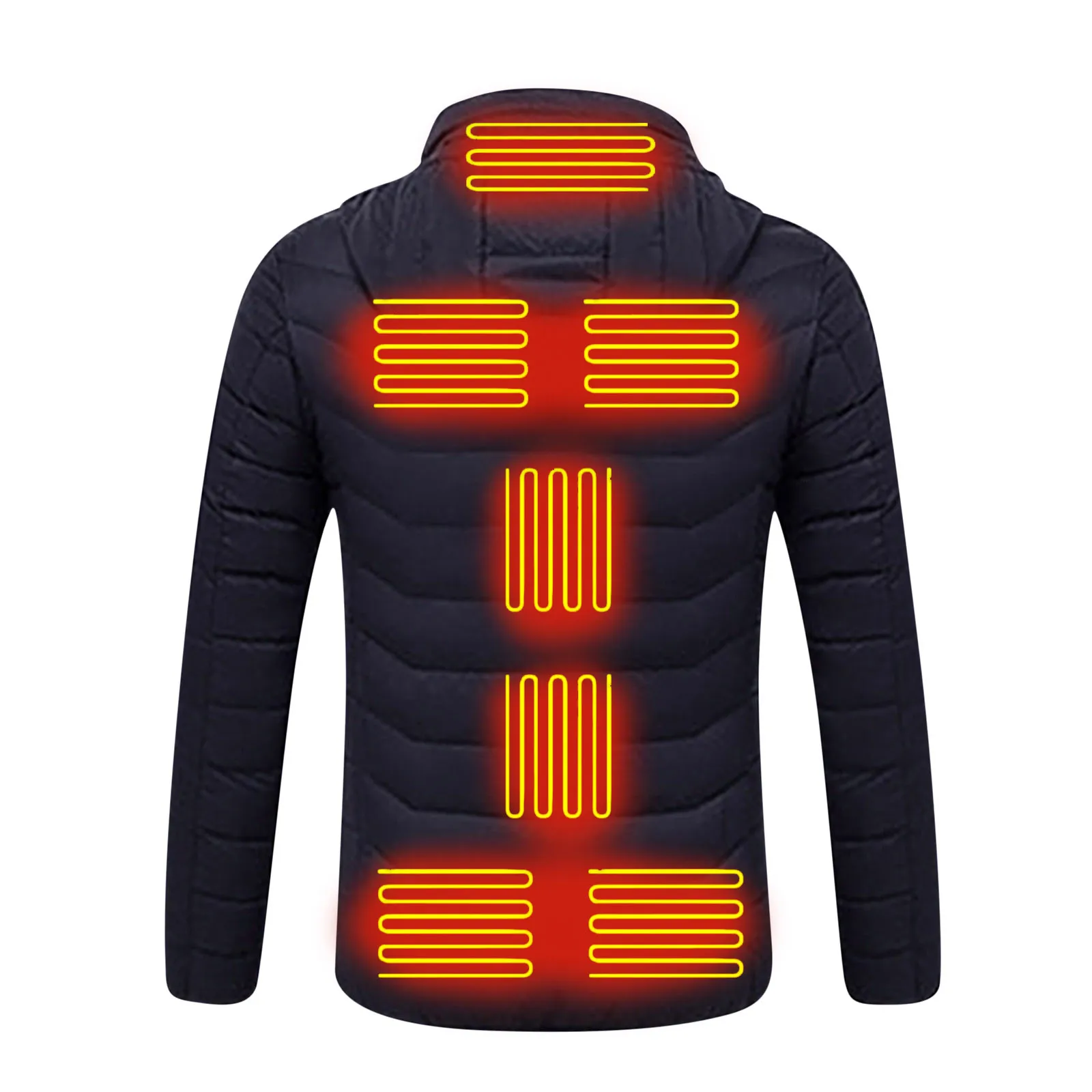 Women Heating Jacket 21Area Four Switch Control,USB Electric Heated Coat,Self Heating Vest,Thermal Jacket Warm Winter Coat