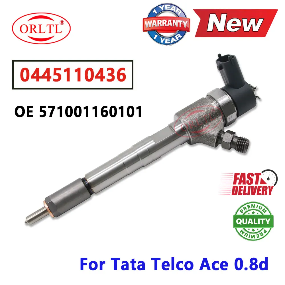 0445110436 New Diesel Fuel Injector 0 445 110 436 OE 571001160101 For Tata Telco Ace 0.8d 275 Na Engine 0445 110 436