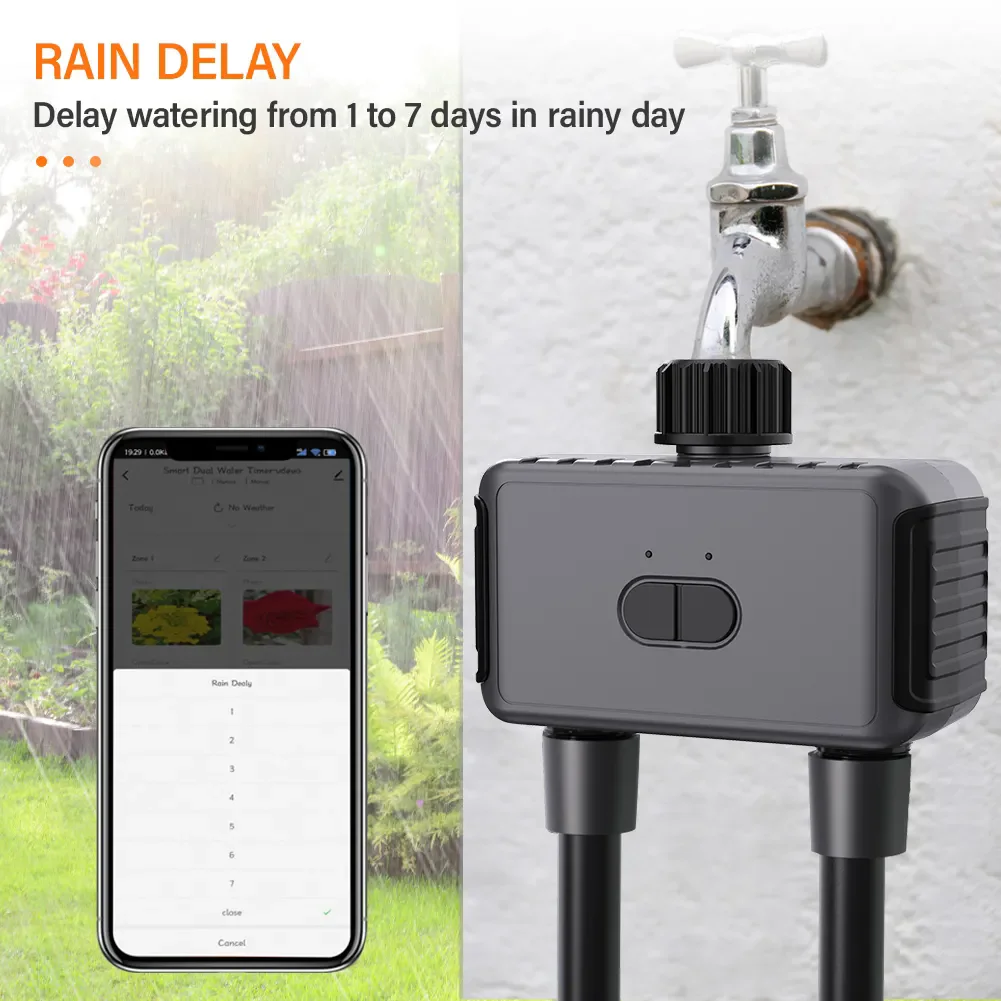 SGW08-Zigbee، جهاز تحكم في رشا - مراجعة Tuya Zigbee Garden Irrigation Controller وسعره