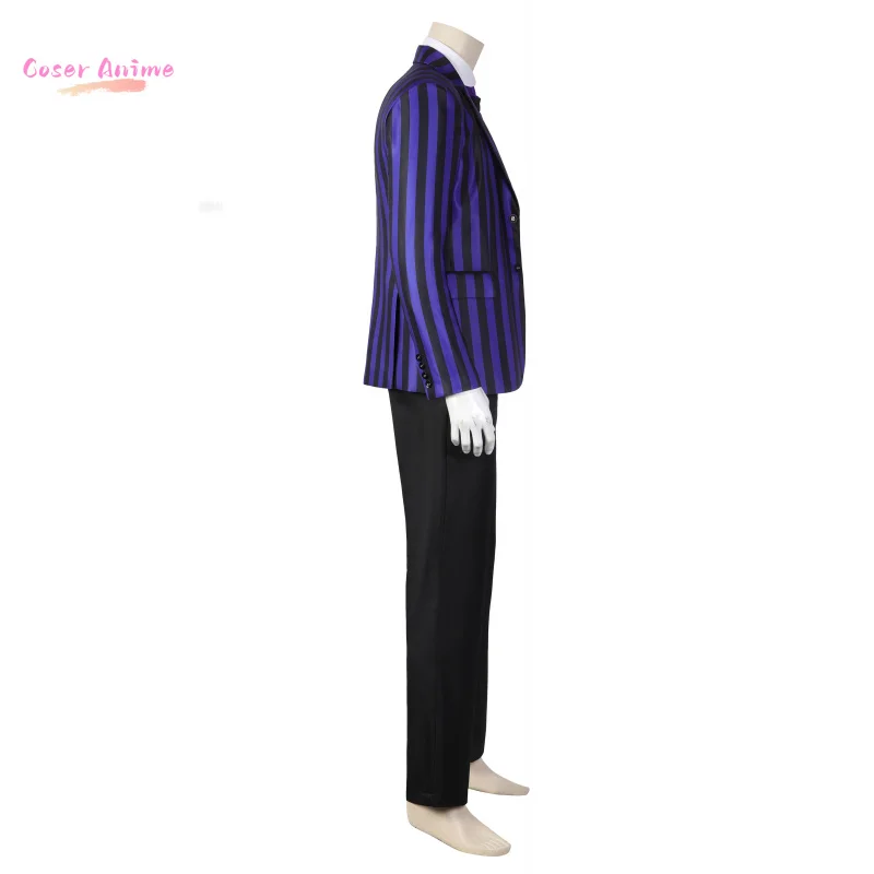 วันพุธ 2 ยูจีน โอติงเกอร์คอสเพลย์เครื่องแต่งกายเนเวอร์มอร์ อะคาเดมี่ชุดฮาโลวีนปาร์ตี้คาร์นิวัลคริสต์มาสเล่นบทบาทเสื้อผ้า