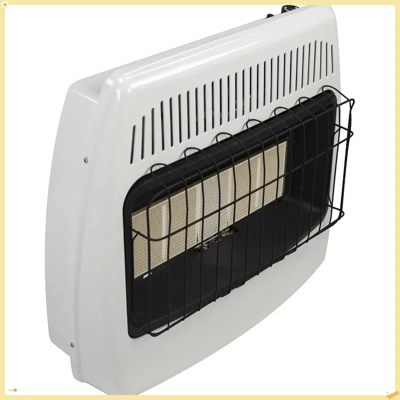 30,000 BTU Vent Free Wall Heater, White Infrared Propane Gas Heater for Large Room, Energy Saving