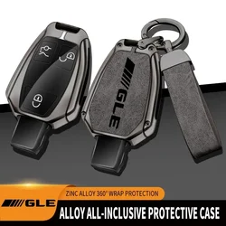 Portachiavi per auto in lega di zinco per Mercedes Benz GLE450 GLE350 GLC320 GLC400 protezione per telecomando per Mercedes Benz GLE Key Cover