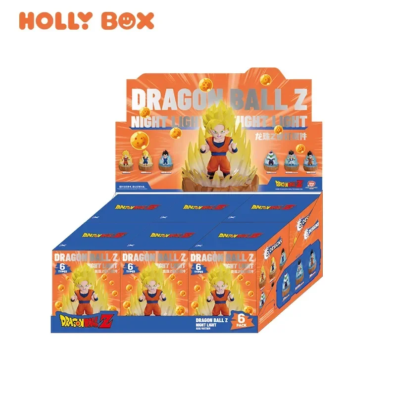 Hollybox Dragon Ball Z Night Light Glowing Figure Blind Box Son Goku Vegeta Collectible Art Toy Birthday Gift Collectible Toy