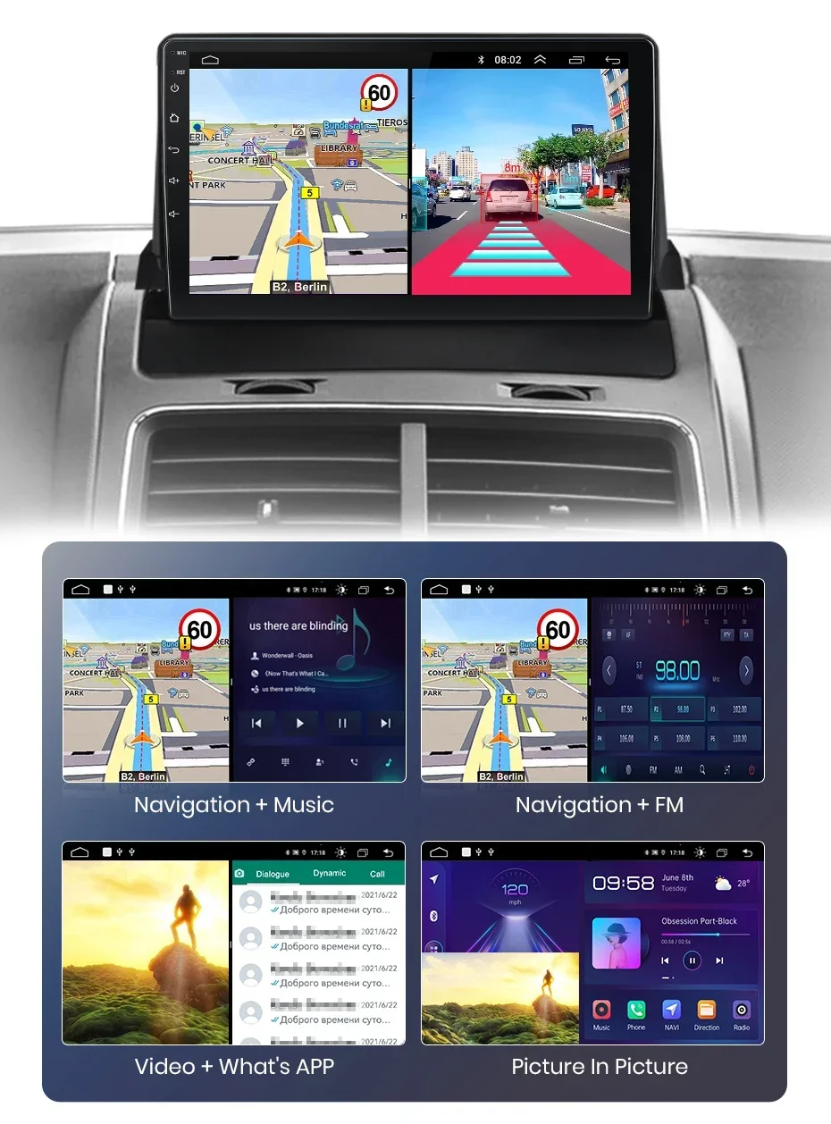 Junsun drahtloses Carplay Android Autoradio für Dodge Journey 2012-Auto intelligente Systeme rds bt dsp 2 din Autoradio – Detail 19