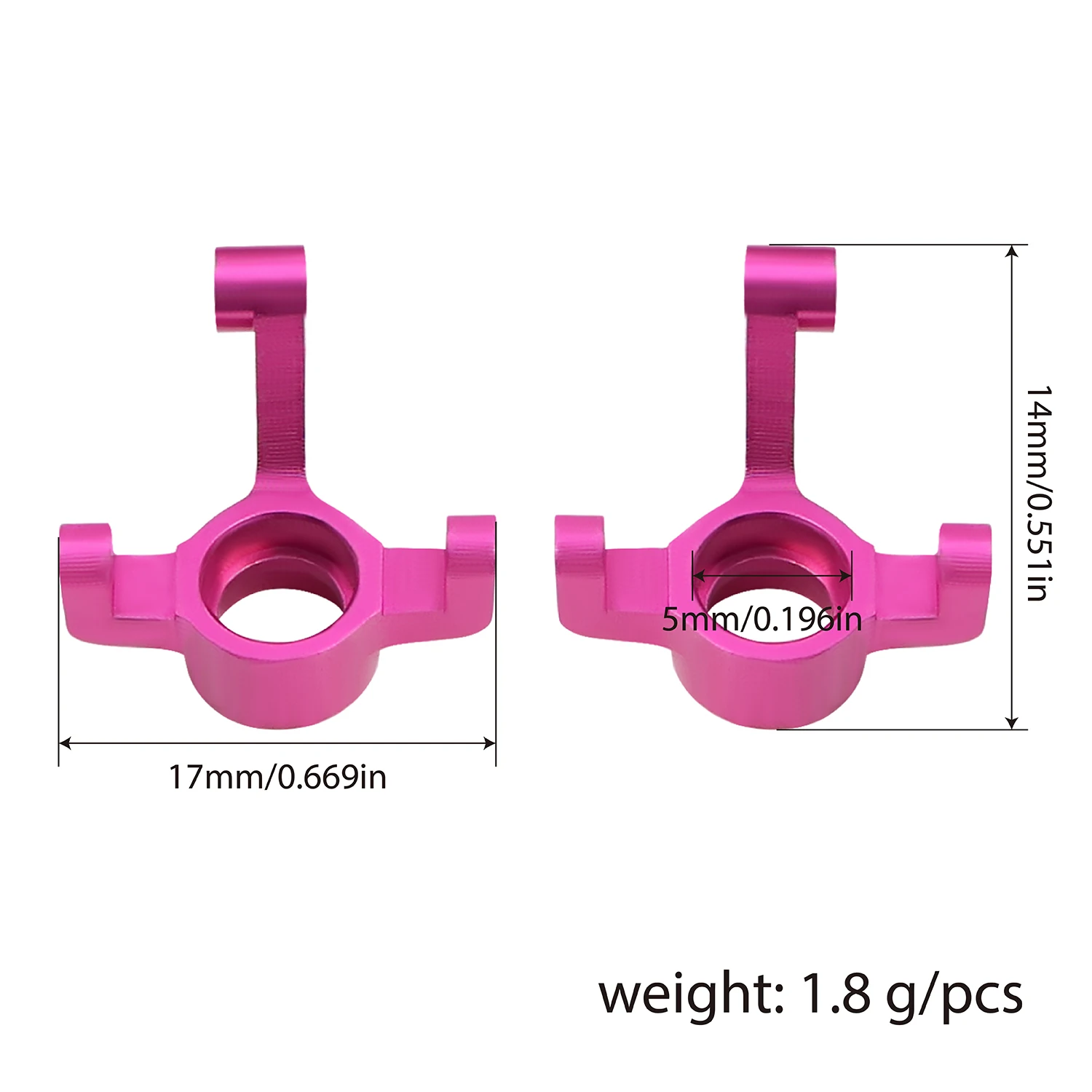 Metall-Aufhängungsarme Achsschenkel C-Naben CVD-Welle für 1/24 Losi Micro B Rc Auto 2WD Wltoys 244016 Chassis-Platten-Upgrades – Detail 13