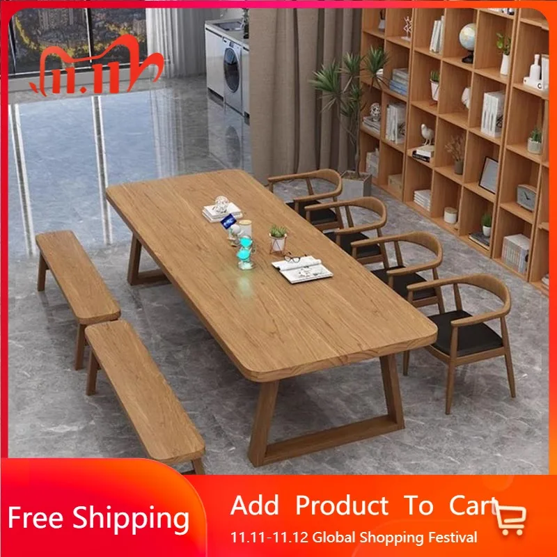 

Японский домашний кабинет, компьютерный стол, офисный широкий большой письменный игровой компьютерный стол, кабинет, эстетическая игровая мебель для заднего двора