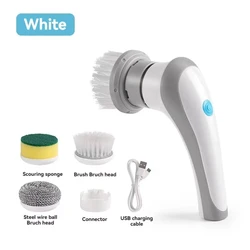 Wireless 3-in-1 Electric Cleaning Brush Housework Kitchen Dishwashing Brush Bathtub Tile Professional Cleaning Brush