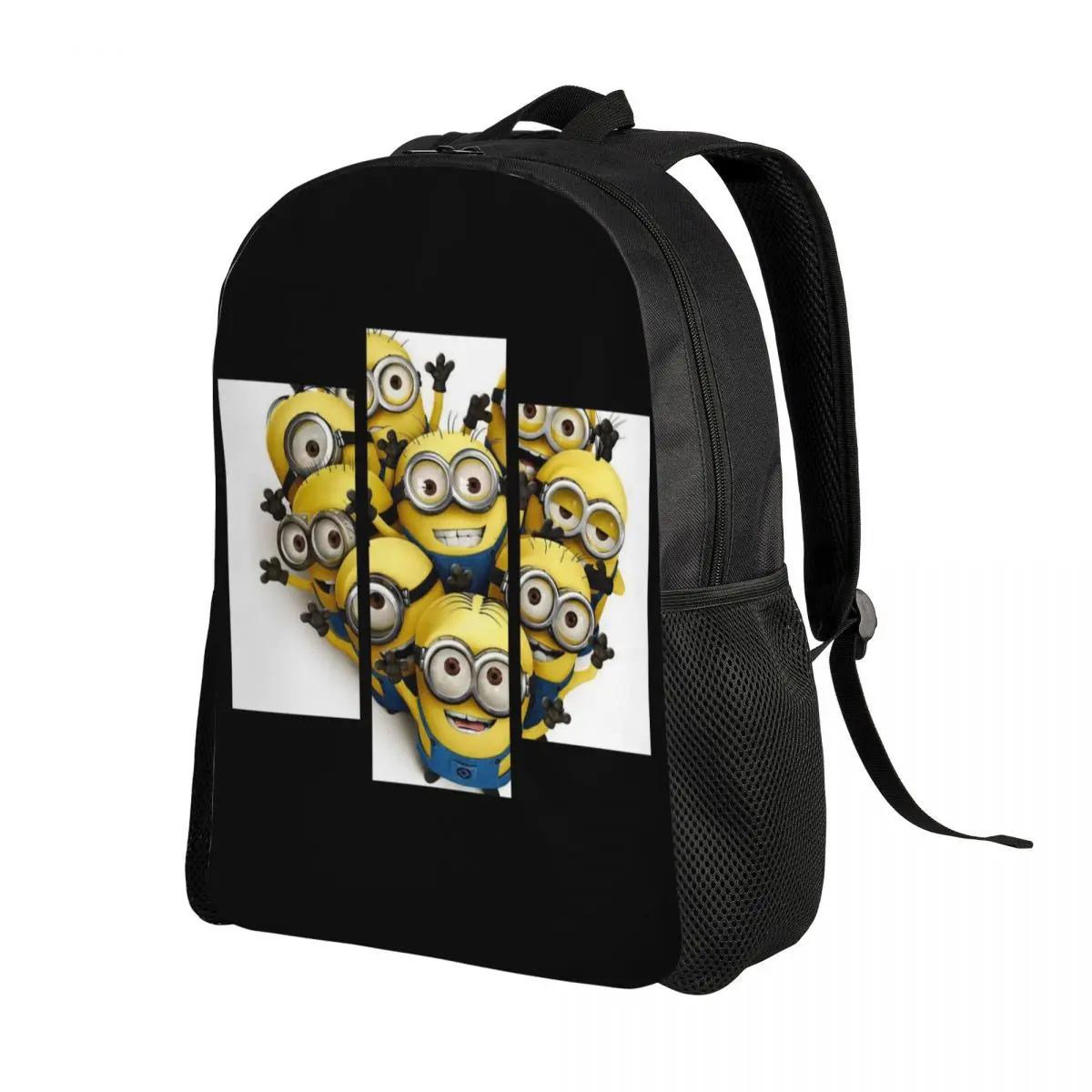 Custom Minions Cartoon Anime Heart Backpacks for Men Women School College Student Bookbag Fits 15 Inch Laptop Bags