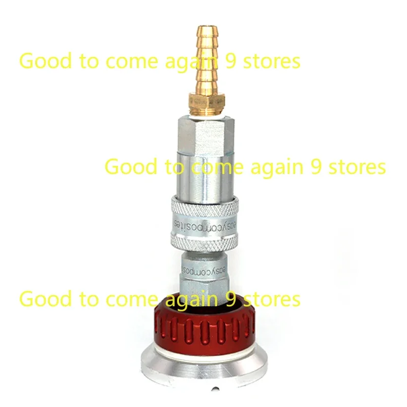 

Vacuum valve nozzle self sealing metal Reusable Bag Connector for Prepreg Process Carbon fiber resin infusion VC200+ barb