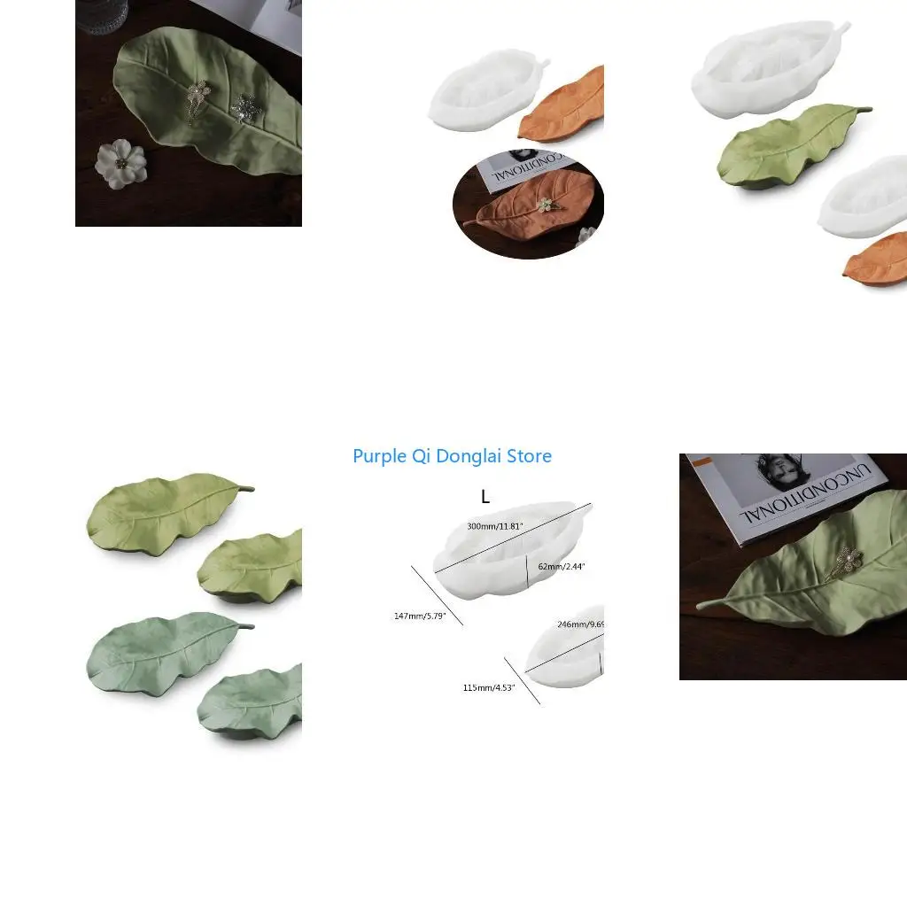 L21E Silicone Jewelry Dish Molds Jewelry Tray Moulds Shaped Resin Casting Moulds