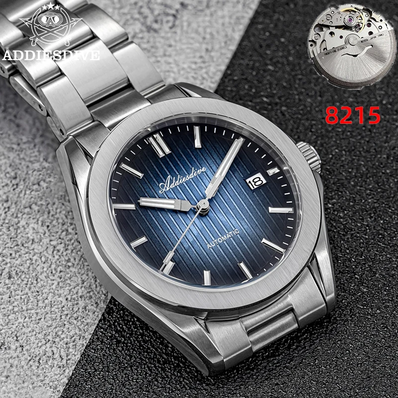

ADDIESDIVE Fashion Watches Top Brand Diver Watch 20bar Waterproof Date Clock Sunburst Dial Men's Automatic Mechanical Wristwatch