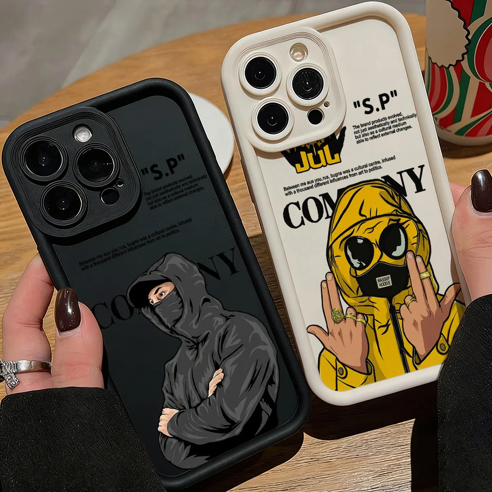 Luxuriöse Handyhülle mit coolem Muster für iPhone 17, 16e, 16, 15, 14, 13, 12, 11 Air Pro Max Mini Plus – Weiche TPU-Rückabdeckung