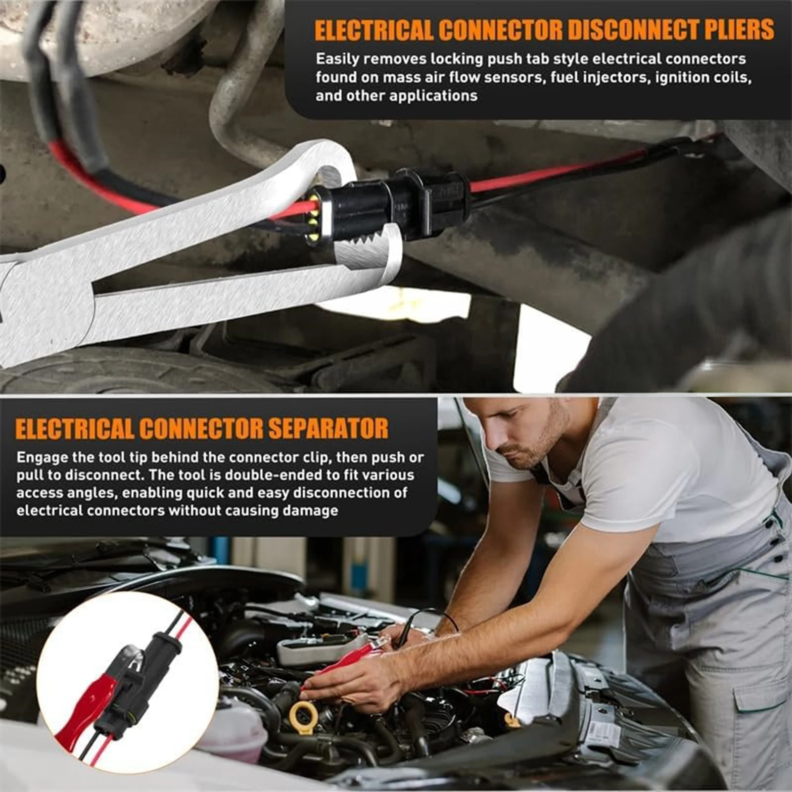 Electrical Connector Separator Terminal Removal Tool Disconnect Tool For Automotive Plug Connectors